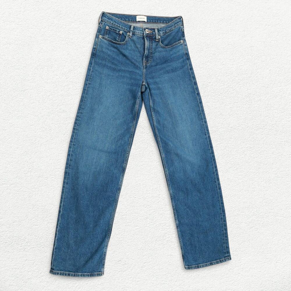 Everlane The Super Soft Relaxed Jeans in Whisper Blue Denim
